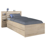 Escale seng 90x200 med 2 skuffer i Japanese Oak image