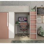 Trasman Studio Loftseng med Garderobe 90x200 - Antique Pink image