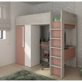 Trasman Studio Loftseng med Garderobe 90x200 - Antique Pink image