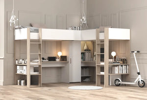 ALEXANDRA 90x200 Kombinert Loftseng