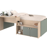 Halvhøy seng med skrivebord 90x200 - JADE image