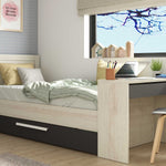 Shipley multiseng Trasman 90x200 - Natur/Sort image