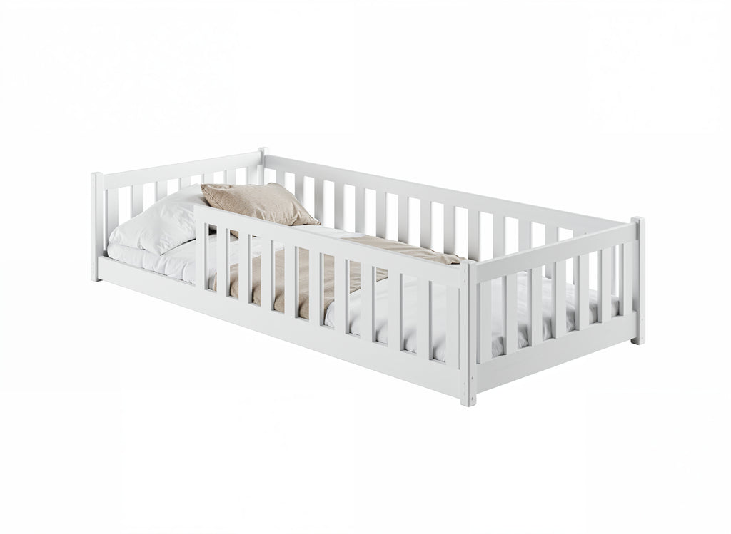 Bella Montessori seng 90x200 - HVIT
