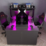 Gamingpult Z med LED og oppbevaringsplass image