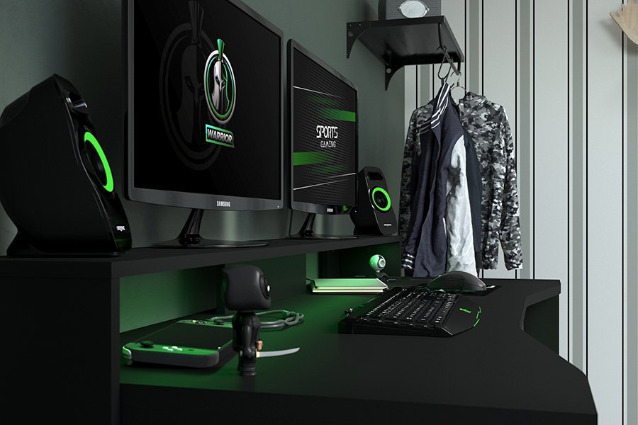 Gamingbord med LED-lys fra Parisot
