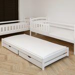 Blanka Køyeseng 90x200 – Uttrekkbar Gjesteseng og Oppbevaring - HVIT - INTRODUKSJONSPRIS image