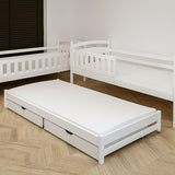 Blanka Køyeseng 90x200 – Uttrekkbar Gjesteseng og Oppbevaring - HVIT - INTRODUKSJONSPRIS image