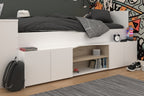 Cleo ungdomsseng 90x200 med skrivebord og hyller