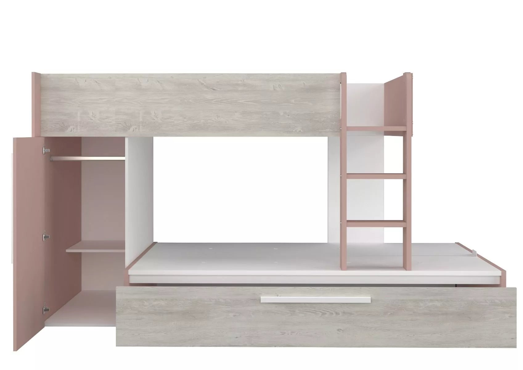 Køyeseng Evolution for 3 - 90x200 - Antique pink