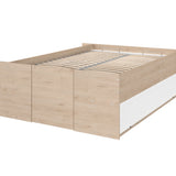 Space-UP 140x200 seng med garderobe og hyller - NATUR image