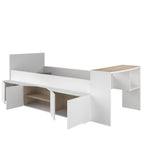 Cleo ungdomsseng 90x200 med skrivebord og hyller