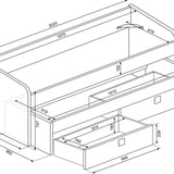 Julius multiseng 90x200 - Blå image