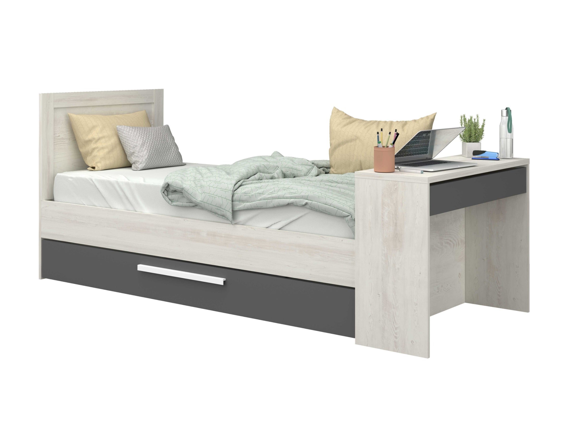 Shipley multiseng Trasman 90x200 - Natur/Sort