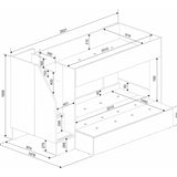 Køyeseng Easy family 90x200/140x200 - NATUR image