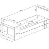 gaming bed 90x200 mål