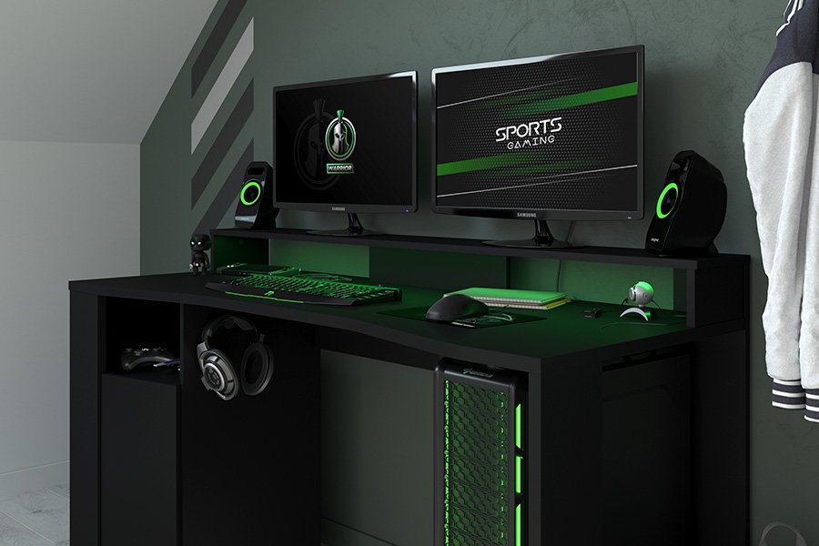 Gamingbord med LED-lys fra Parisot