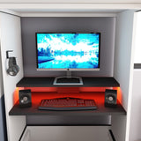 Gaming Loftseng med Skrivebord og LED – Perfekt for Gamere og Ungdom image