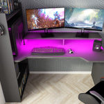 Gamingpult Z med LED og oppbevaringsplass image
