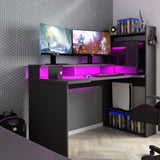 Gamingpult Z med LED og oppbevaringsplass image