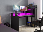 Gamingpult Z med LED og oppbevaringsplass