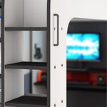 Gaming Loftseng med Skrivebord og LED – Perfekt for Gamere og Ungdom image