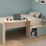 Halvhøy seng med skrivebord 90x200 - JADE image