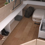 Space-UP 140x200 seng med garderobe og hyller - NATUR image