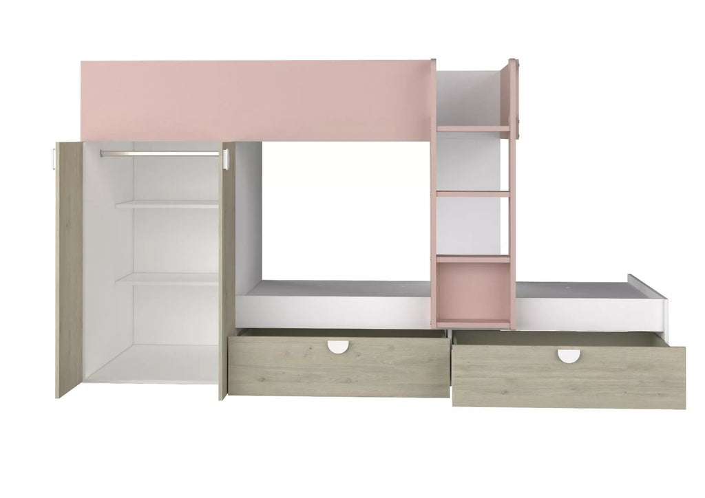 Filip køyeseng 90x190 -  Antique pink