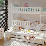 Blanka Køyeseng 90x200 – Uttrekkbar Gjesteseng og Oppbevaring - HVIT - INTRODUKSJONSPRIS image