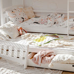 Blanka Køyeseng 90x200 – Uttrekkbar Gjesteseng og Oppbevaring - HVIT - INTRODUKSJONSPRIS image