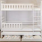 Blanka Køyeseng 90x200 – Uttrekkbar Gjesteseng og Oppbevaring - HVIT - INTRODUKSJONSPRIS image