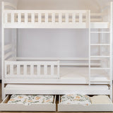 Blanka Køyeseng 90x200 – Uttrekkbar Gjesteseng og Oppbevaring - HVIT - INTRODUKSJONSPRIS image