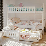 Blanka Køyeseng 90x200 – Uttrekkbar Gjesteseng og Oppbevaring - HVIT - INTRODUKSJONSPRIS image