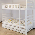 Blanka Køyeseng 90x200 – Uttrekkbar Gjesteseng og Oppbevaring - HVIT - INTRODUKSJONSPRIS image