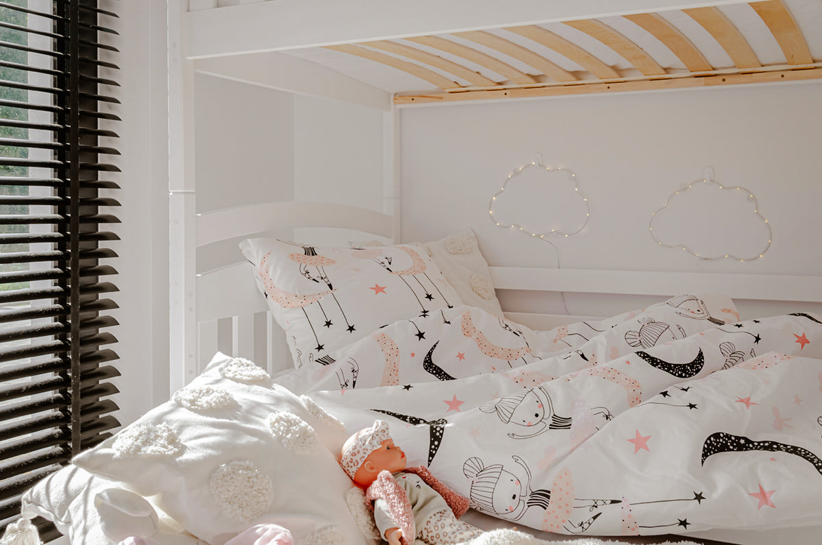 Blanka Køyeseng 90x200 – Uttrekkbar Gjesteseng og Oppbevaring - HVIT - INTRODUKSJONSPRIS image