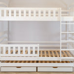 Blanka Køyeseng 90x200 – Uttrekkbar Gjesteseng og Oppbevaring - HVIT - INTRODUKSJONSPRIS image