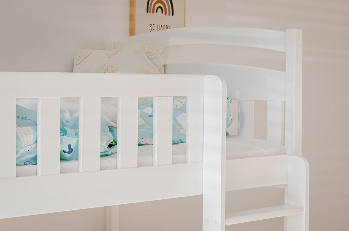 Blanka Køyeseng 90x200 – Uttrekkbar Gjesteseng og Oppbevaring - HVIT - INTRODUKSJONSPRIS image