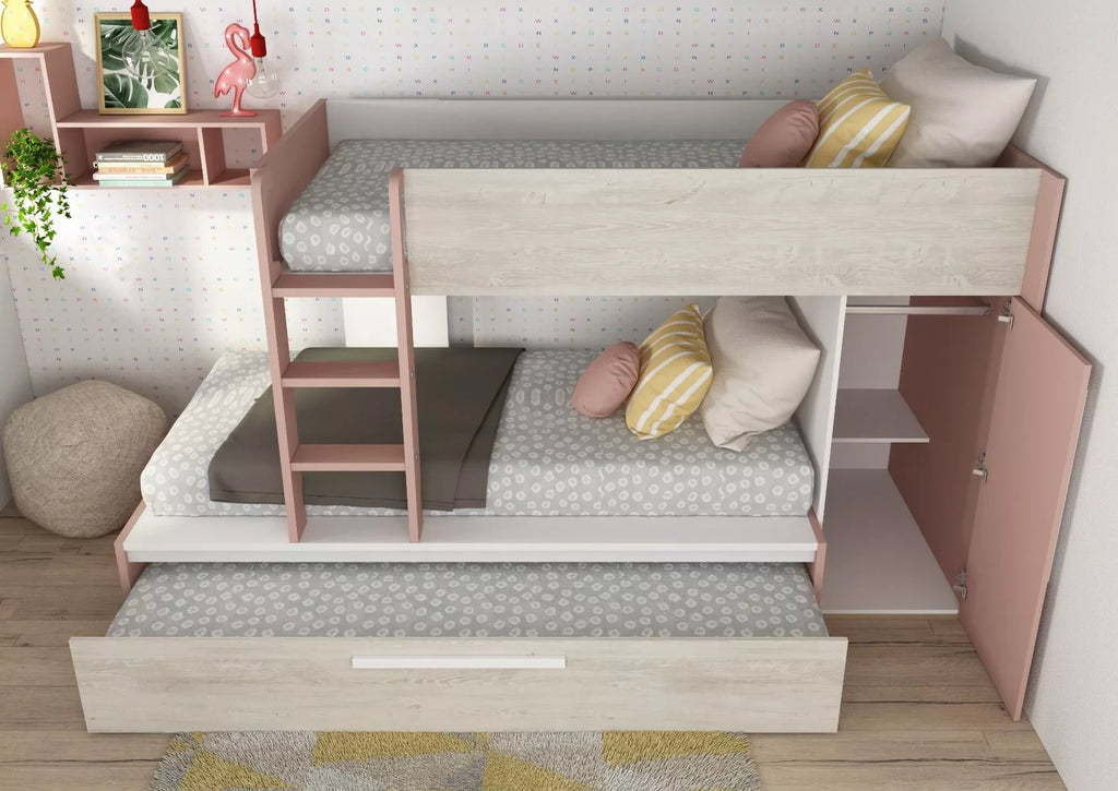 Køyeseng Evolution for 3 - 90x200 - Antique pink
