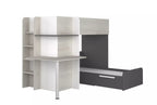 Palatino køyeseng med skrivebord - Shade - 90x190