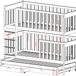EMILKA køyeseng 80x160 - Hvit image