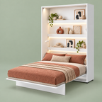 Skapseng Bed Concept 140x200 vertikal i hvit matt fra Lenart