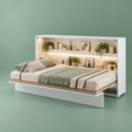 Skapseng Bed Concept 90x200 horisontal i hvit matt fra Lenart