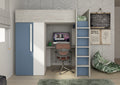 Trasman Studio Loftseng med Garderobe 90x200 - smokey blå