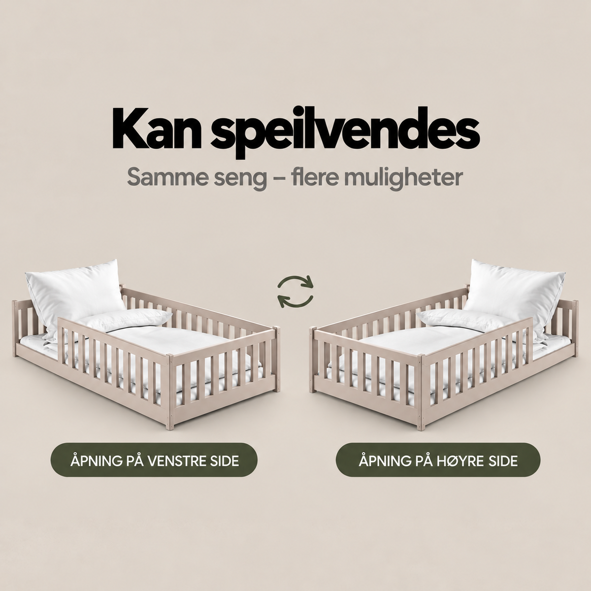 OTIS Montessori gulvseng 120x200 – Kasjmir