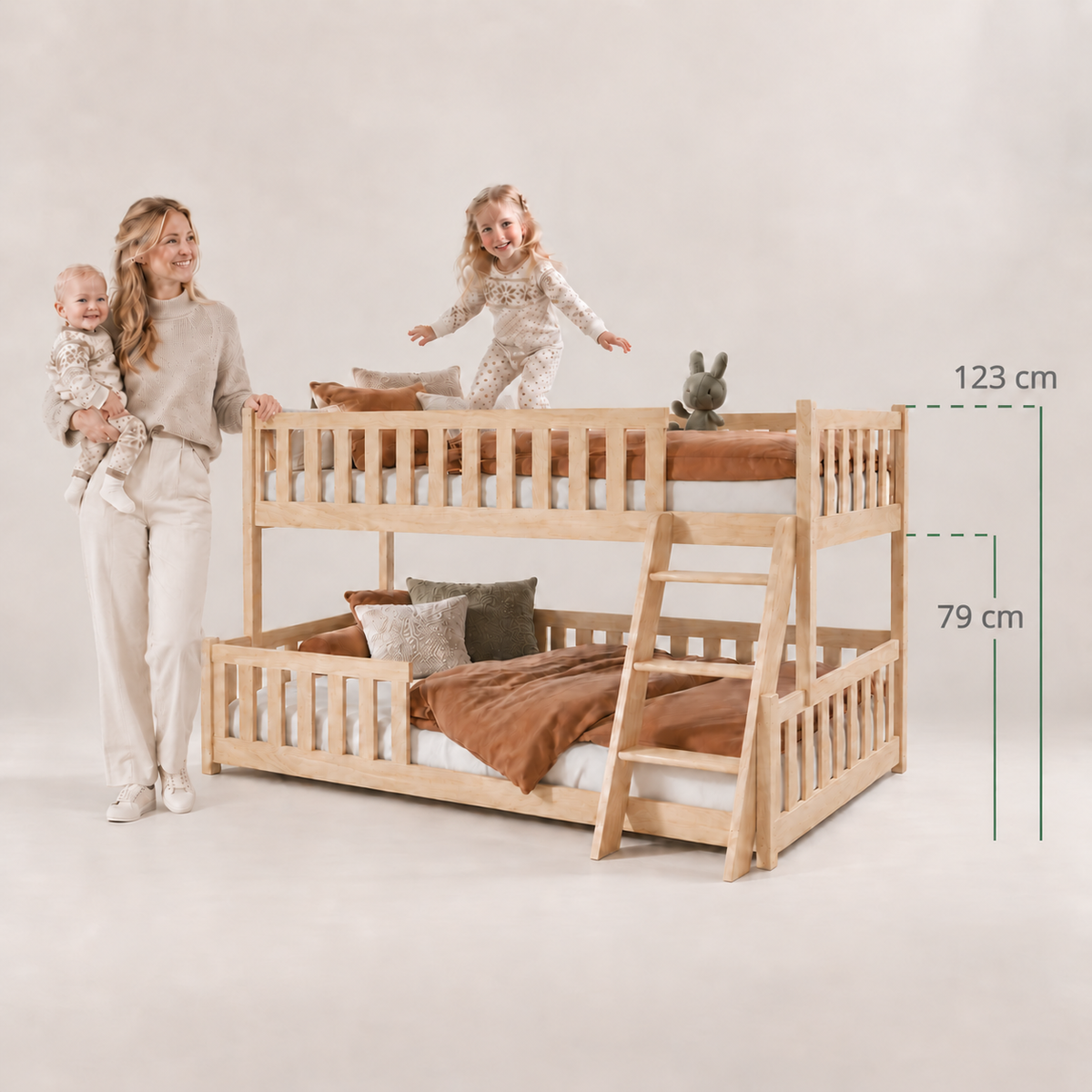 NICE Familiekøye 90x200/120x200 – Natur