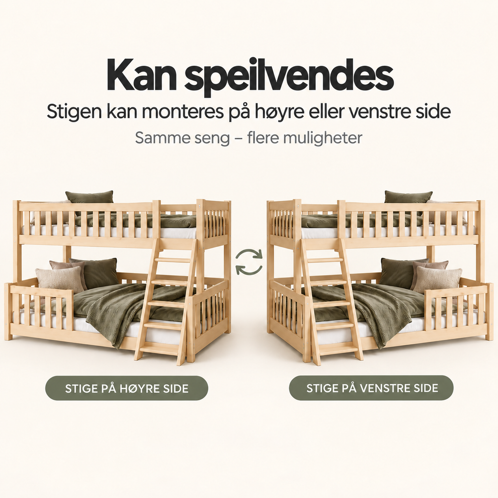 NICE Familiekøye 90x200/120x200 – Natur