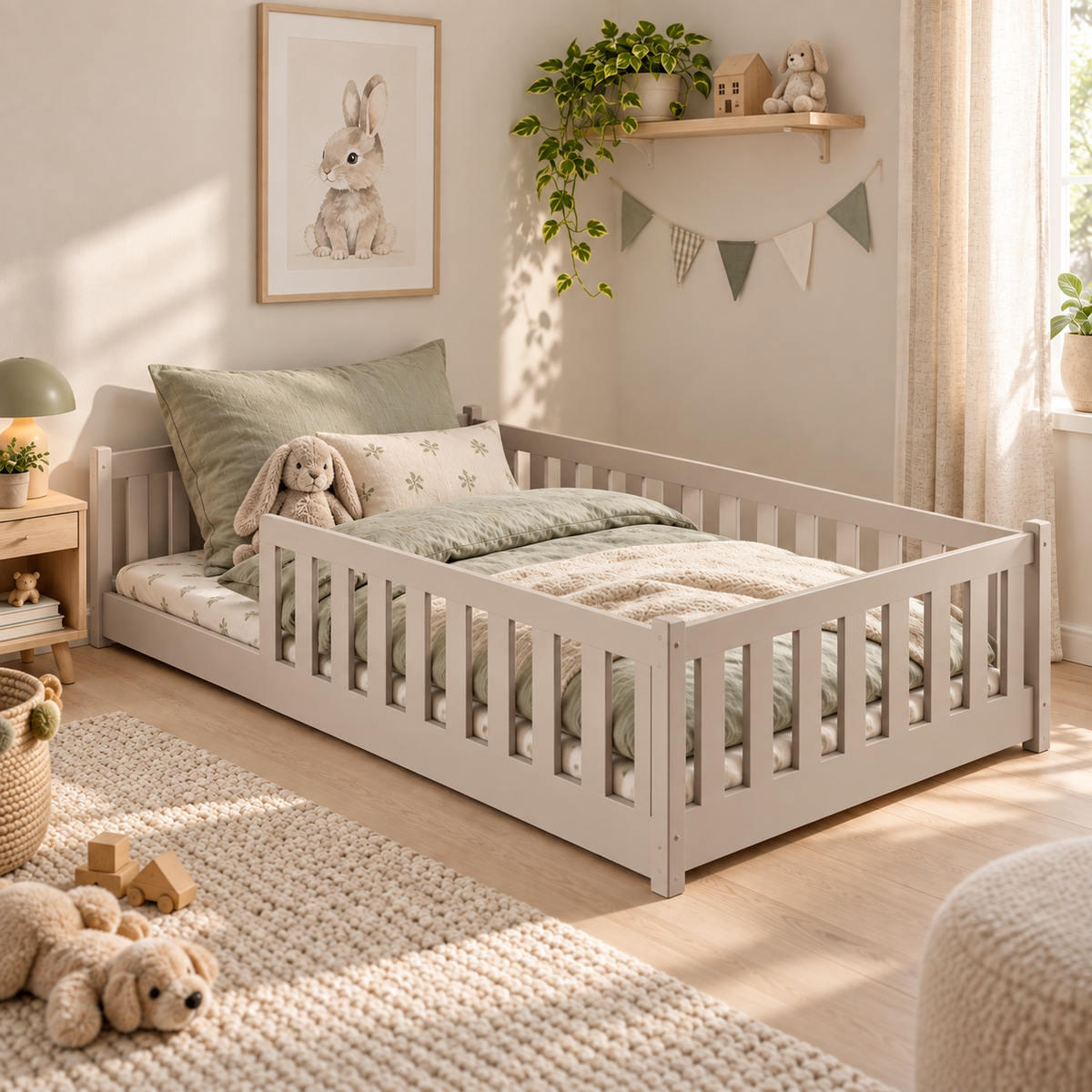 Montessori gulvseng for barn 120x200 – Kasjmir | OTIS fra Lano Meble