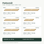 Køyeseng Easy for 3 - 90x200 - Natur