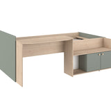 Halvhøy seng med skrivebord 90x200 - JADE image
