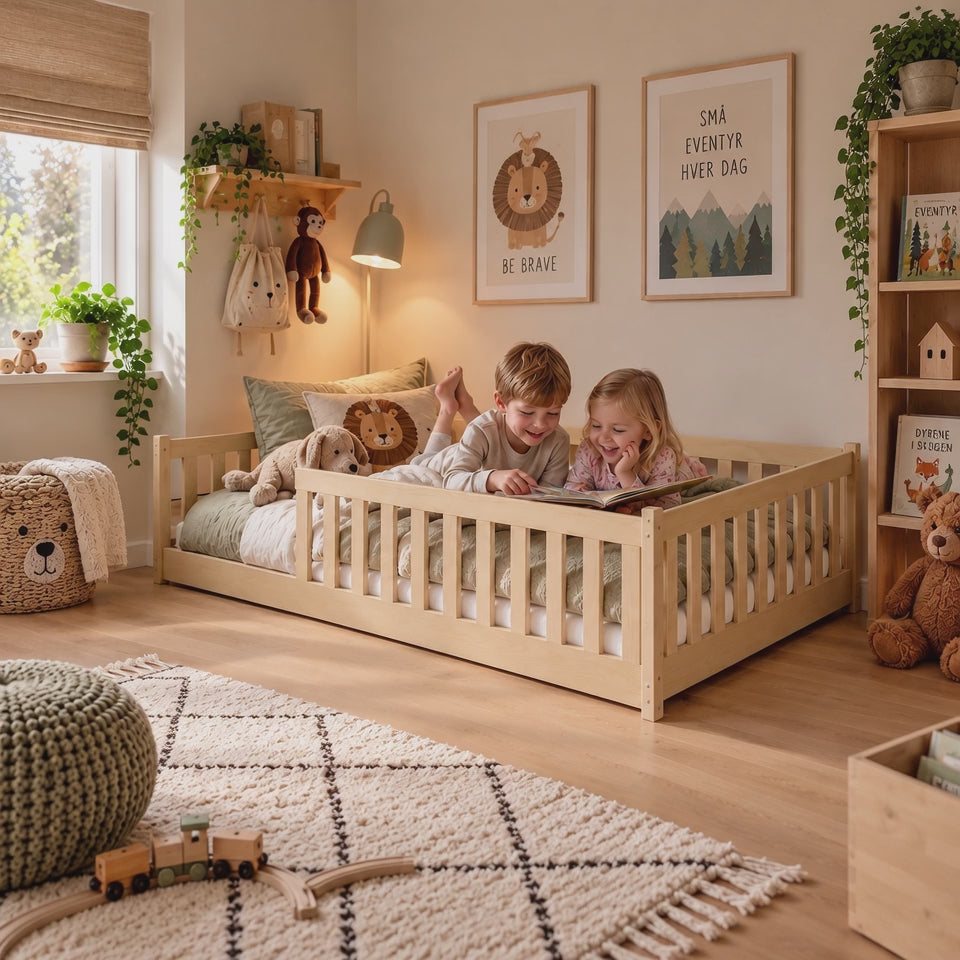 Montessori gulvseng for barn 120x200 – NATUR